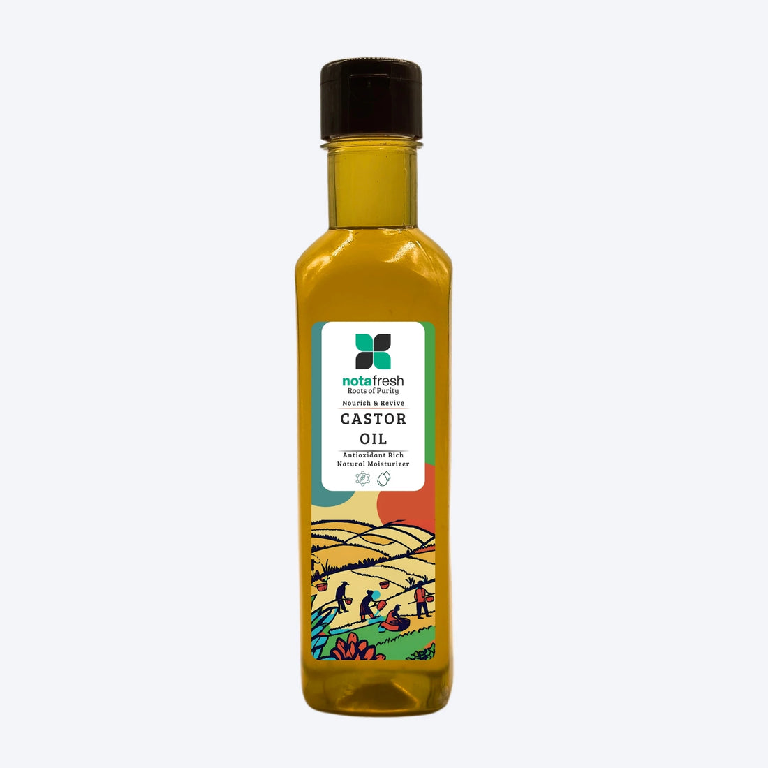 Ayurvedic castor oil for hair growth.