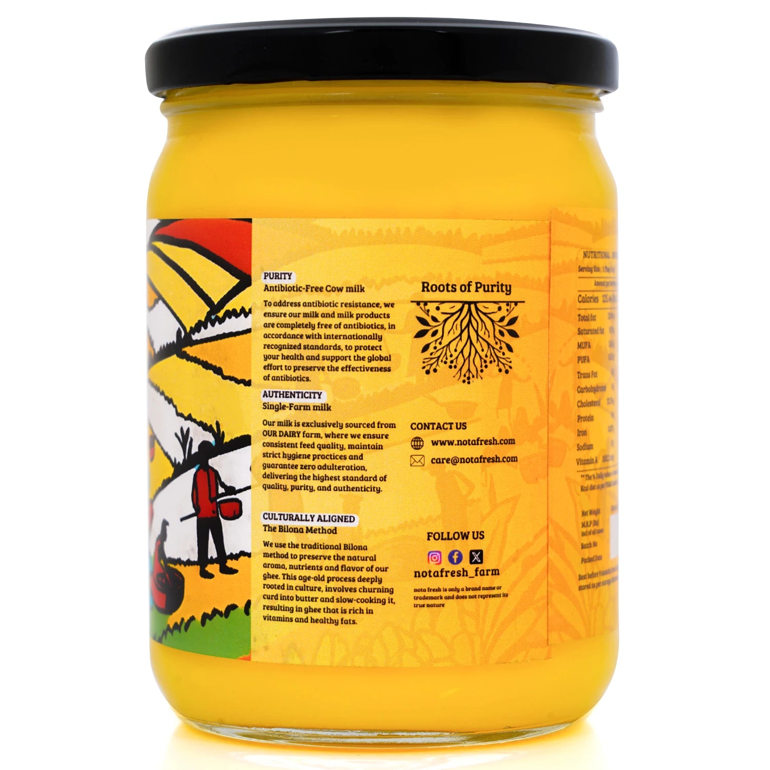 Nota Fresh Cow Ghee – Adulteration-Free & Bilona Churned