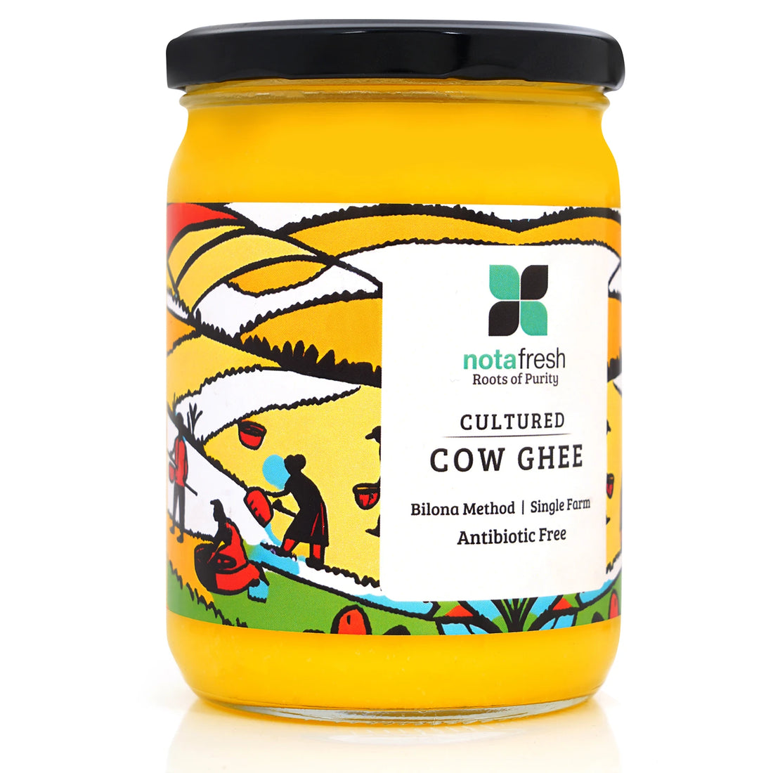 Nota Fresh Antibiotic-Free Bilona Cow Ghee from Single Farm